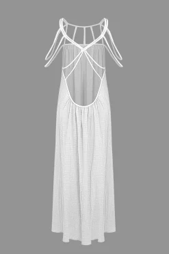 MICAS Maxi Dresses-Cut Out Backless Maxi Dress