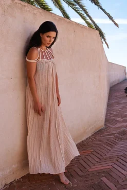 MICAS Maxi Dresses-Cut Out Backless Maxi Dress