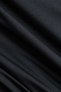 MICAS Long Sleeve Dresses|Mini Dresses-Cut Out Long Sleeve Mini Dress BLACK