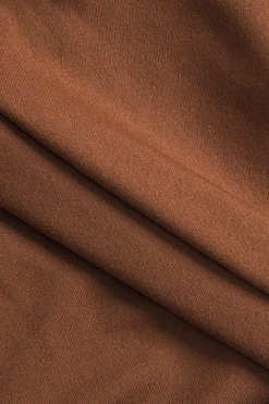 MICAS Long Sleeve Tops|Long Sleeves Tops-Cut Out Off Shoulder Long-Sleeve Top BROWN