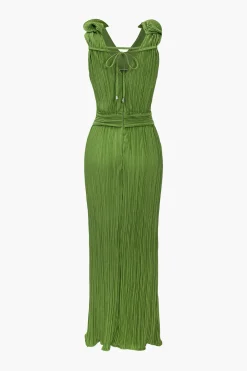 MICAS Midi Dresses-3D Floral V-neck Midi Dress