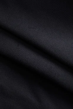 MICAS Outerwear|Outerwear-Denim Button Patchwork Long Sleeve Blazer Contrast Color