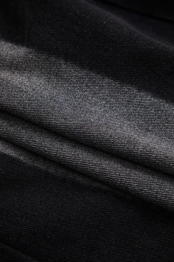 MICAS Skirts-Denim Button Pocket Skirt DARK GRAY