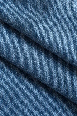 MICAS Jeans-Denim Cut Out Washed Straight Leg Jeans LIGHT WASH BLUE