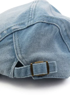 MICAS Accessories-Denim Flat Cap LIGHT WASH BLUE