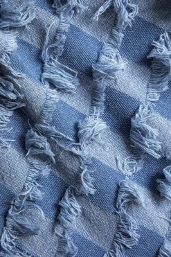 MICAS Outerwear|Outerwear-Denim Patchwork Blazer STEEL BLUE