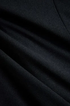 MICAS Long Sleeve Dresses|Blazers-Denim Patchwork Long Sleeve Blazer Suit Mini Dress