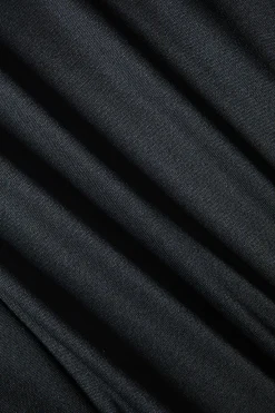 MICAS Jumpsuits & Rompers-Denim Patchwork Long Sleeve Button Romper BLACK