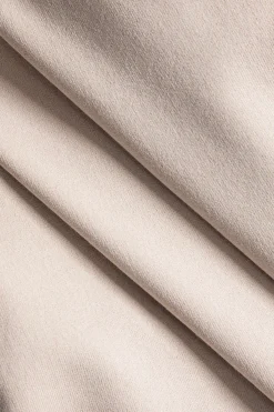 MICAS Pant Sets-Denim Patchwork Pocket Drawstring Top And Trousers Set TAN