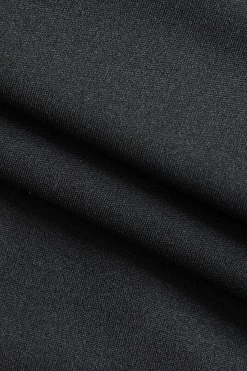 MICAS Pant Sets-Denim Patchwork Pocket Tie-Up Top And Trousers Set BLACK