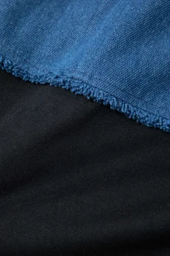 MICAS Skirts-Denim Patchwork Skirt BLACK