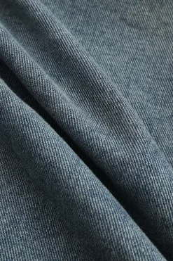 MICAS Outerwear|Outerwear-Denim Tie-Up Crossed Outerwear DARK WASH BLUE