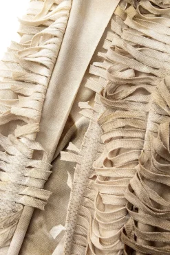 MICAS Vacation Sets|Skirt Sets-Distressed V-neck Cap Sleeve Crop Top And Slit Maxi Skirt Set