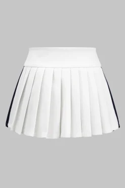 MICAS Skirts-Drawstring Ruched Patchwork Skirt