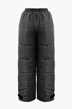 MICAS Pants-Drawstring Waist Puffer Pants