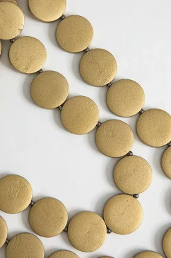 MICAS Accessories-Exaggerated Wood Multi-Layer Body Chain GOLD