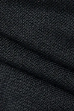 MICAS Long Sleeve Dresses|Mini Dresses-Eyelet Tie Ruched Drawstring Slit Mini Dress BLACK