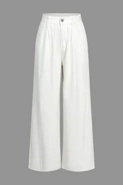 MICAS Jeans-Faded Wide Leg Jeans