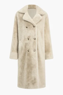MICAS Outerwear|Outerwear-Faux Fur Coat BEIGE