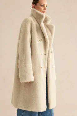 MICAS Outerwear|Outerwear-Faux Fur Coat BEIGE