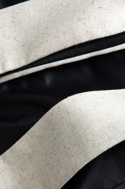 MICAS Pants-Faux Leather Asymmetrical Patchwork Trousers BLACK