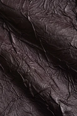 MICAS Skirts-Faux Leather High Waist Zipper Skirt