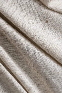 MICAS Skirts-Faux Leather Linen Patchwork Ruched Skirt WHEAT