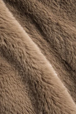 MICAS Skirt Sets-Faux Leather Patchwork Fur Skirt Set