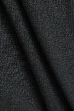 MICAS Long Sleeve Tops|Long Sleeves Tops-Faux Leather Patchwork Long-Sleeve Top