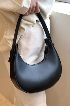 MICAS Bags|Accessories-Faux Leather Shoulder Bag