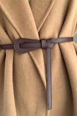 MICAS Accessories-Faux Leather Waist Belt BLACK