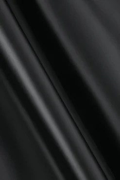 MICAS Midi Dresses-Faux Leather Wrap Sleeveless Ruched Slit Midi Dress