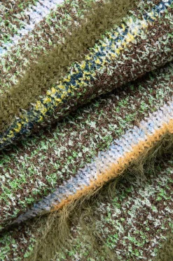 MICAS Knitwear|Knit Dresses-Feather Detail Stripe Cami Knit Midi Dress