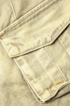 MICAS Shorts-Flap Pocket Denim Shorts OCHRE