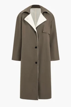 MICAS Outerwear|Outerwear-Fleece Button Patchwork Coat COFFEE