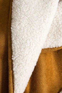 MICAS Outerwear|Outerwear-Fleece Embroidery Jacket CHOCOLATE