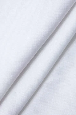 MICAS T-Shirts-Floral Print Crop T-shirt WHITE