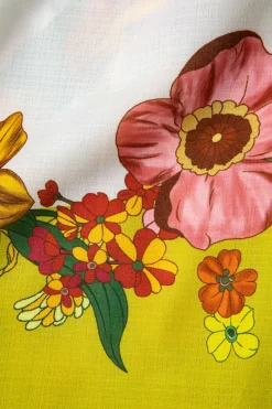 MICAS Pants-Floral Print Drawstring Wide Leg Pants MULTICOLOR