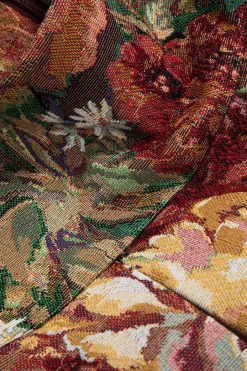 MICAS Skirts-Floral Print High Waist Pleated Skirt MULTICOLOR