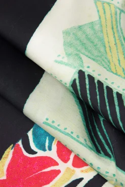 MICAS Pants-Floral Print High Waisted Straight Leg Pants