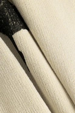 MICAS T-Shirts-Floral Print Round Neck Short Sleeve T-Shirt BEIGE