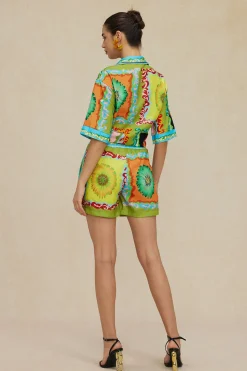 MICAS Short Sets-Floral Print Shirt And Shorts Set MULTICOLOR