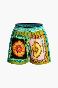 MICAS Short Sets-Floral Print Shirt And Shorts Set MULTICOLOR