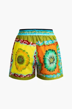 MICAS Short Sets-Floral Print Shirt And Shorts Set MULTICOLOR