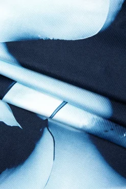 MICAS Maxi Dresses-Floral Print Slip Maxi Dress BLUE