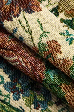 MICAS Mini Dresses-Floral Print V-neck Mini Dress KHAKI