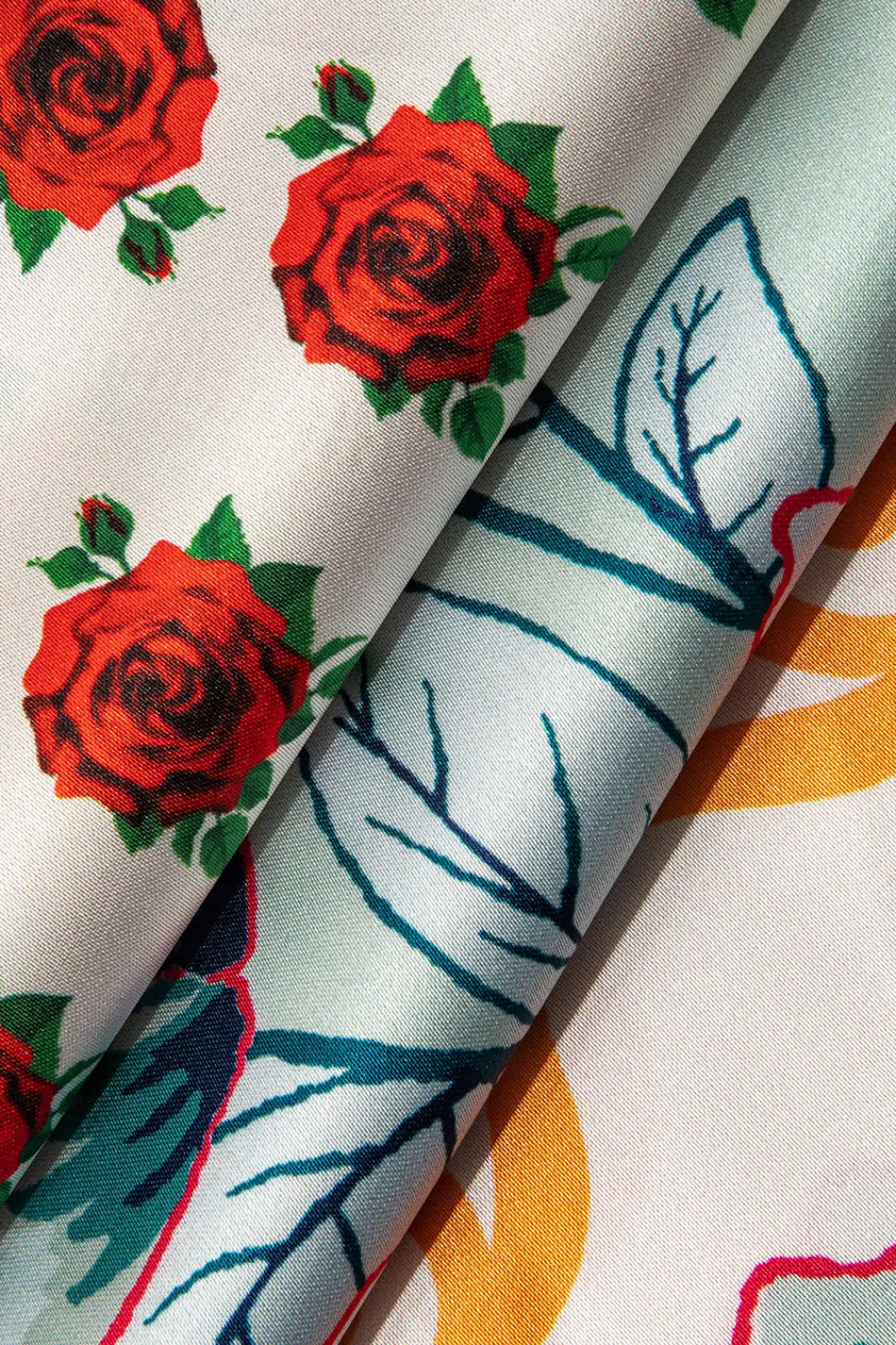 MICAS Pants-Floral Print Wide Leg Pants MULTICOLOR