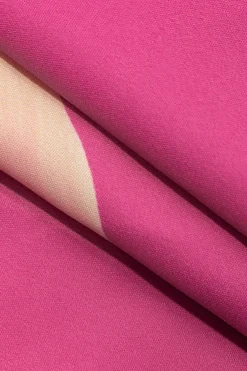 MICAS Skirt Sets-Floral Print Zip-Up Top And Ruffle Skirt Set