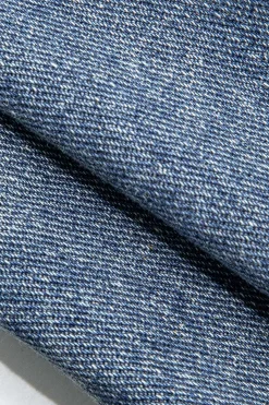 MICAS Shorts-Frayed Destroyed Denim Shorts LIGHT WASH BLUE