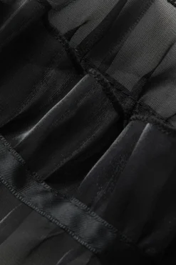 MICAS Mini Dresses-Frill Strap Floral Lace Backless Mini Dress BEIGE